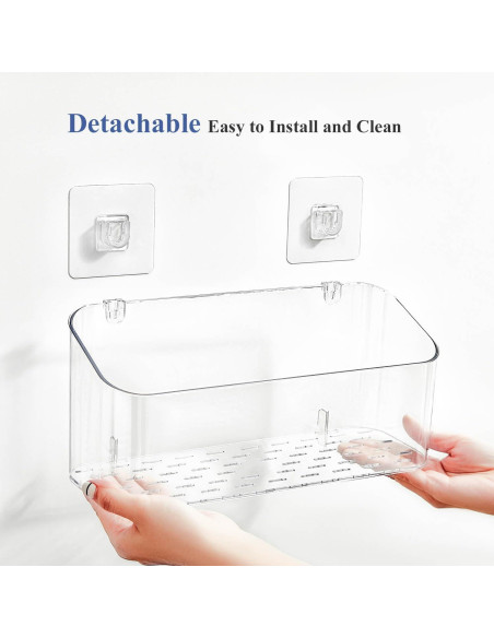 Organizador de Juguetes de Baño Eunion 2 Paquete Blanco Transparente Organizador de Juguetes de Baño Eunion 2 Paquete Blanco Transparente