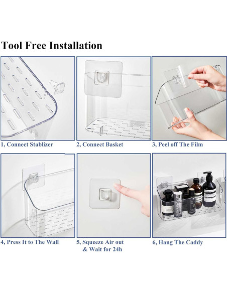 Organizador de Juguetes de Baño Eunion 2 Paquete Blanco Transparente Organizador de Juguetes de Baño Eunion 2 Paquete Blanco Transparente