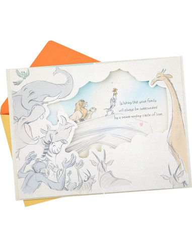 Tarjeta de Felicitación Hallmark Rey León Bebé Simba 12.7x18.3cm