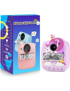 Cámara Instantánea YTETCN para Niños 48MP 1080P con Papel 2