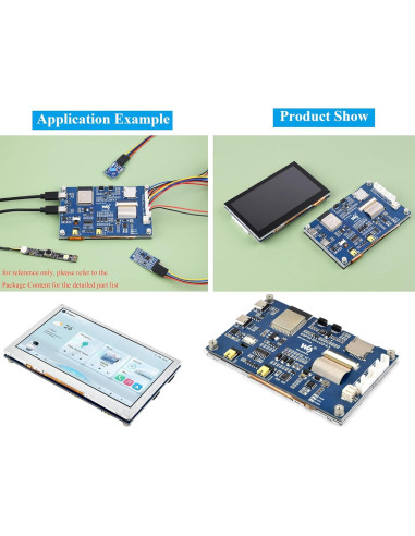 Placa de Desarrollo UeeKKoo ESP32-S3 4.3" LCD 800x480 Sin Táctil