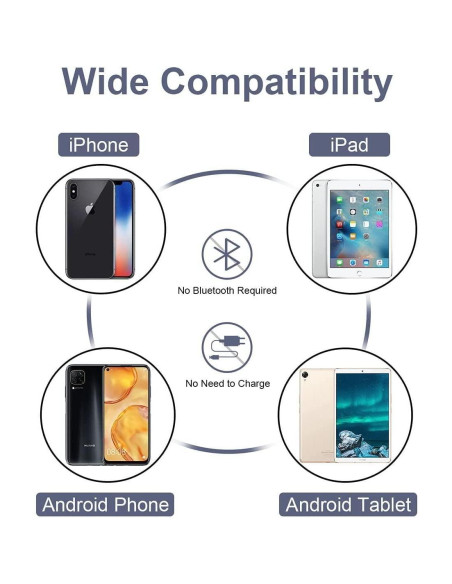 Bolígrafo Stylus 2 en 1 Fonus para Pantalla Táctil Negro