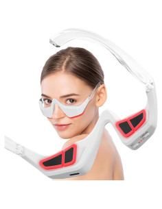 Gafas de Terapia de Luz Roja Qcccmyy para Ojos - Masajeador Ligero