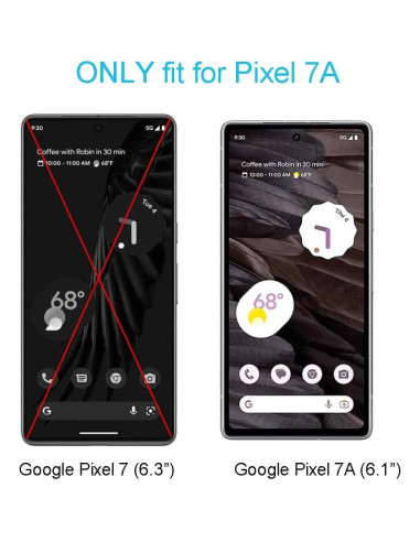Protector de Pantalla HYGAMOCC para Google Pixel 7A Vidrio Templado 9H
