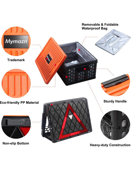 Organizador de Maletero Mymazn Plegable Impermeable 40L