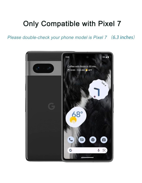 3 Protectores de Pantalla Vidrio Templado ZYHKJYL para Google Pixel 7