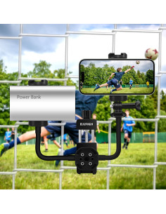 Soporte de Cerca Dual HAFOKO para GoPro y Smartphone 2