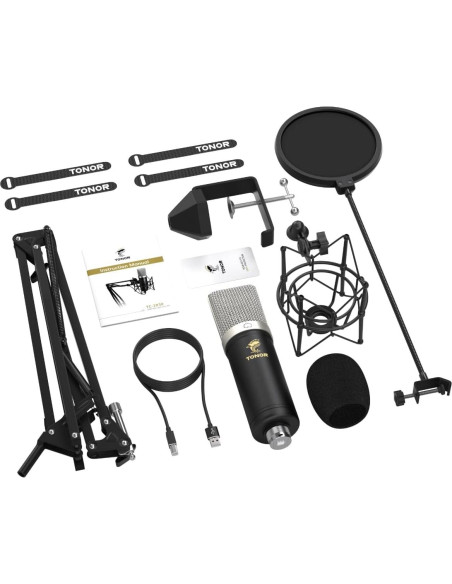 Micrófono de Condensador USB TONOR TC-2030 con Brazo Soporte