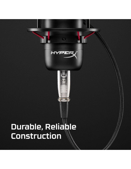 Cable XLR HyperX 3 Metros Macho a Hembra - Negro