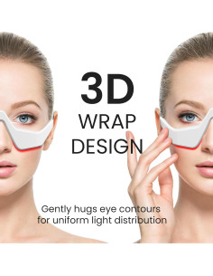 Gafas de Terapia de Luz Roja Qcccmyy para Ojos - Masajeador Ligero 2