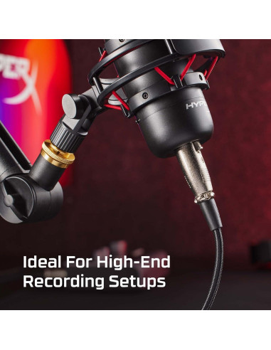 Cable XLR HyperX 3 Metros Macho a Hembra - Negro