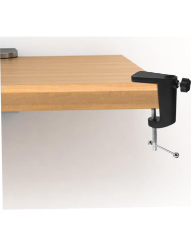 2 Abrazaderas de Mesa Ajustables Soporte Micrófono Negro