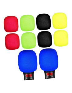 DECHOUS 10 Fundas de Micrófono Espuma Gruesa Multicolor