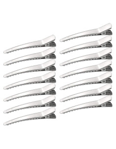 Paquete de 50 Clips de Cabello Marrywindix 6 cm Metal Plateado