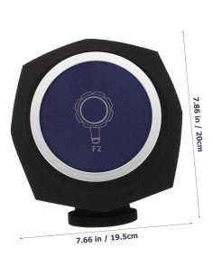 Cubierta de Esponja para Micrófono Milisten Azul 19.5x16.5cm 2