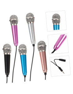 Mini Micrófono Portátil Yardwe para Smartphones - 5 Piezas 2