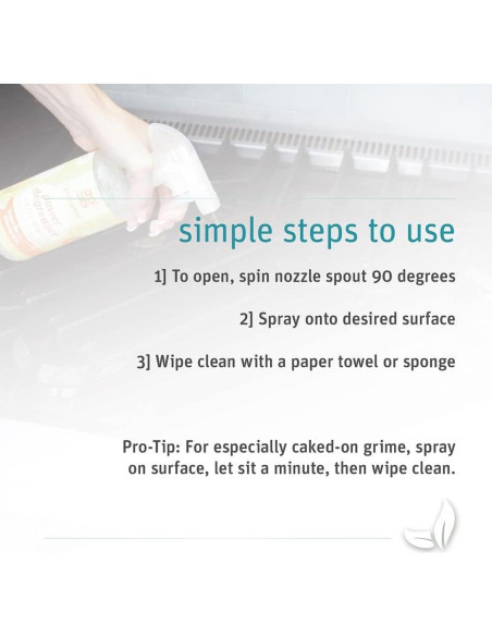 Desengrasante de Cocina Natural Grab Green 3x16oz Mandarina