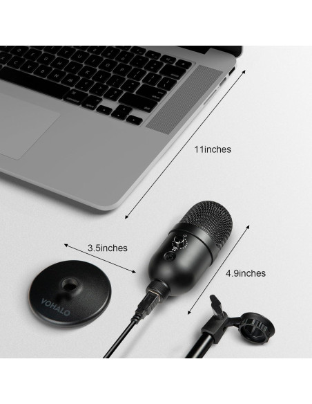 Micrófono de Condensador USB VUM-01 para PC y Mac - Cardioide