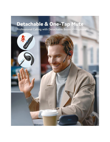 Auriculares Inalámbricos EMEET AirFlow Bluetooth 5.3 con Micrófono