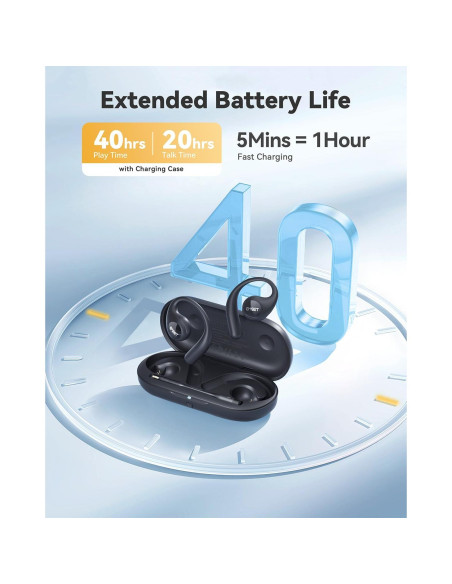 Auriculares Inalámbricos EMEET AirFlow Bluetooth 5.3 con Micrófono