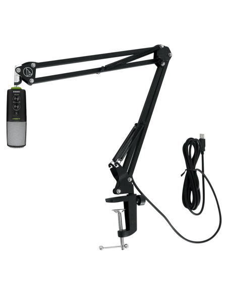 Micrófono USB Mackie Chromium con Mezclador y Brazo Boom