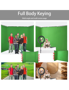 Fondo Verde Colapsable 2.4m x 4m Sulives para Estudio 2