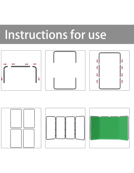 Fondo Verde Colapsable 2.4m x 4m Sulives para Estudio