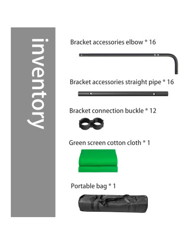 Fondo Verde Colapsable 2.4m x 4m Sulives para Estudio