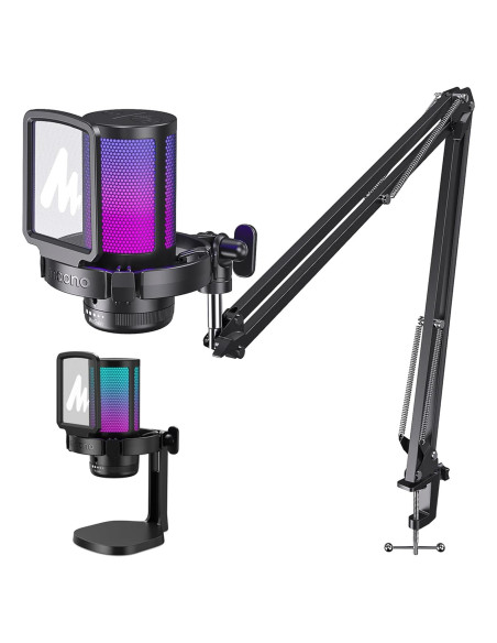 Micrófono USB MAONO DGM20S para Juegos con RGB y Silencio