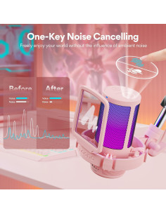 Micrófono USB GamerWave DGM20S con Cancelación de Ruido 2