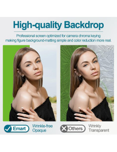 Fondo de Chromakey Plegable EMART Verde y Azul 148x180 cm 2