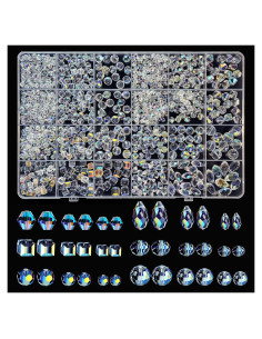 948 Cuentas de Cristal Vtssvow Aurora Boreal para Joyas DIY