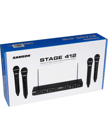 Sistema de micrófono inalámbrico Samson SWS412HH-E 4 canales