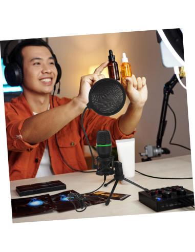 Micrófono de Condensador USB Abaodam para Gaming y Grabación