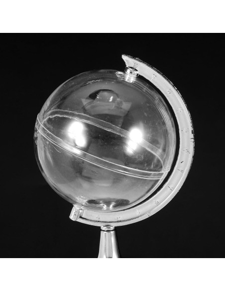 12 Cajas de Dulces Transparentes Gatuida - 12x7 cm, Plateadas