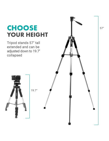 Kit de Vlogging Movo iVlog1-IP para iPhone 15/16 - Micrófono, Trípode, Luz LED