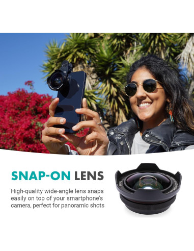 Kit de Vlogging Movo iVlog1-IP para iPhone 15/16 - Micrófono, Trípode, Luz LED