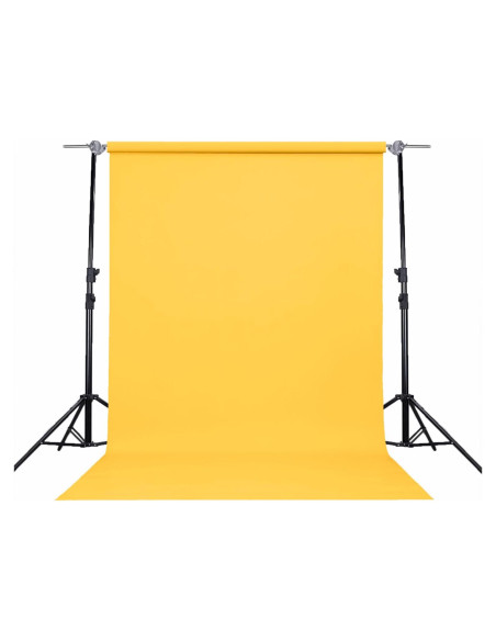Rollo de papel fotográfico sin costuras Semessilah 1.35x5m Amarillo