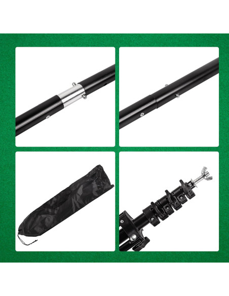 Kit de Soporte de Fondo Verde NTZ 2x3m con Bolsa de Transporte