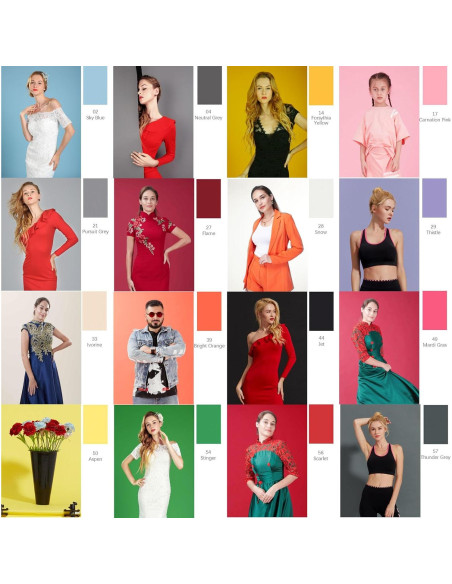 Rollo de papel fotográfico sin costuras Semessilah 1.35x5m Amarillo