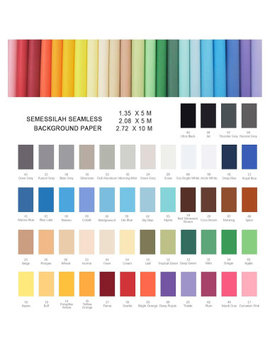 Rollo de papel fotográfico sin costuras Semessilah 1.35x5m Amarillo