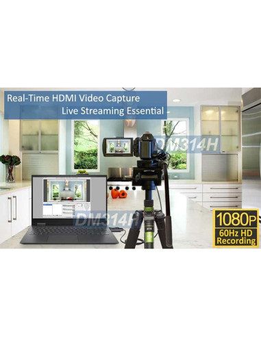 Adaptador Captura HDMI Doble AllAboutAdapters DM314H 4K