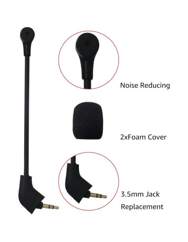 Micrófono de Reemplazo HyperX Cloud 1ra Versión 3.5mm Negro