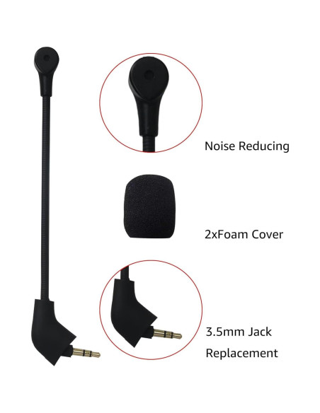 Micrófono de Reemplazo HyperX Cloud 1ra Versión 3.5mm Negro