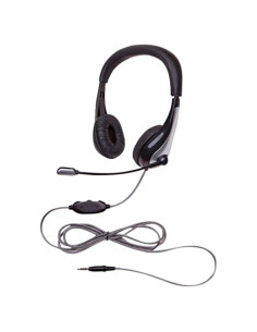 Auriculares con micrófono Califone 1025MT NeoTech Negro Plata