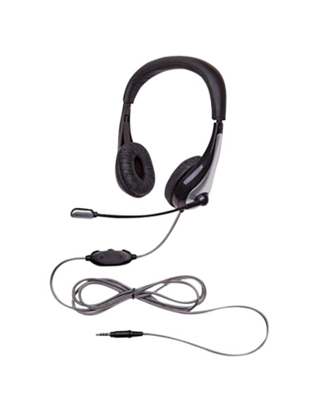 Auriculares con micrófono Califone 1025MT NeoTech Negro Plata