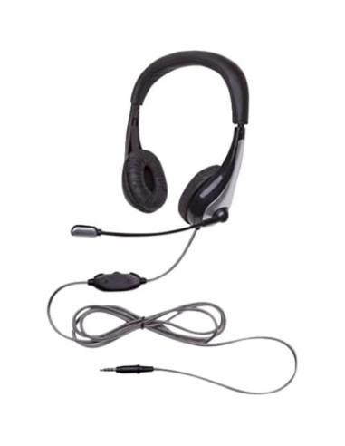 Auriculares con micrófono Califone 1025MT NeoTech Negro Plata