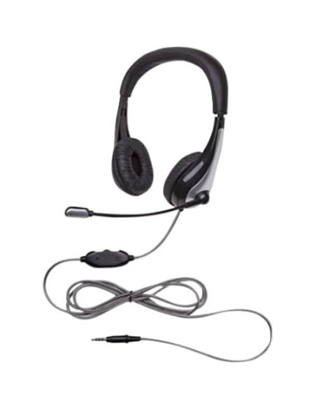 Auriculares con micrófono Califone 1025MT NeoTech Negro Plata
