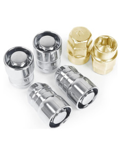 Tuercas de Bloqueo MIKKUPPA M14x1.5 Cromo 38mm Juego de 6