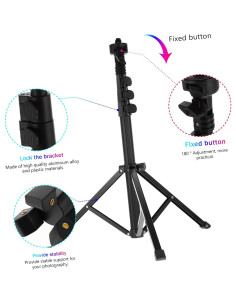 Soporte de Trípode Ajustable POPETPOP para Fotografía 43-128cm 2